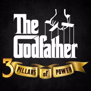 El logo de la The Godfather: 3 Pillars of Power Tragaperras