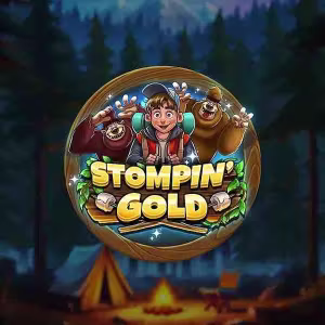 El logo de la Stompin’ Gold Tragaperras