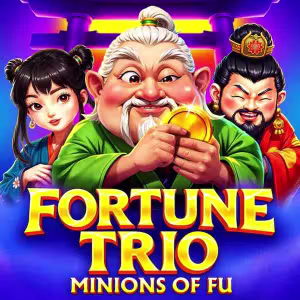 El logo de la Fortune Trio: Minions of Fu Tragaperras