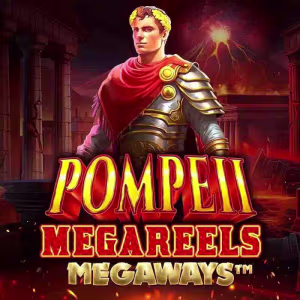 El logo de la Pompeii Megareels Megaways Tragaperras
