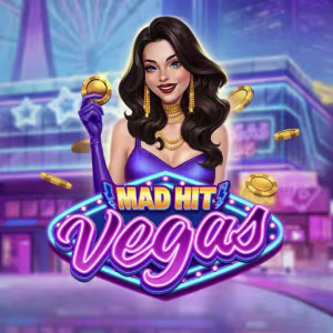 El logo de la Mad Hit Vegas Tragaperras
