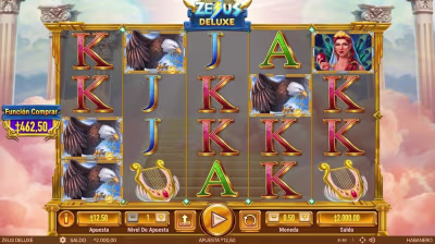 El logo de la Zeus Deluxe Maquina Tragamonedas