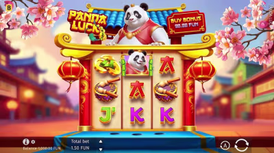 El logo de la Panda Luck Maquina Tragamonedas