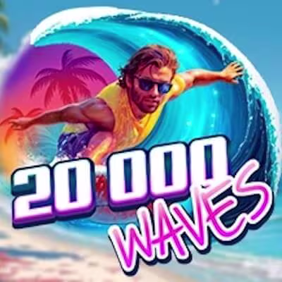 El logo de la 20 000 Waves Maquina Tragamonedas