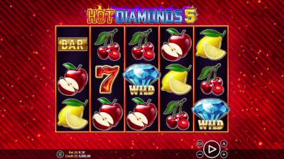 El logo de la Hot Diamonds 5 Maquina Tragamonedas