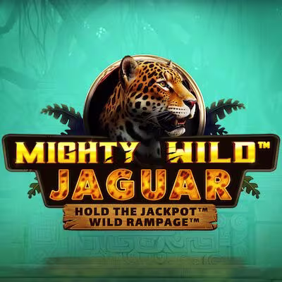 El logo de la Mighty Wild™: Jaguar Maquina Tragamonedas