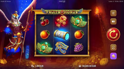 El logo de la Fruits Of Horus Maquina Tragamonedas