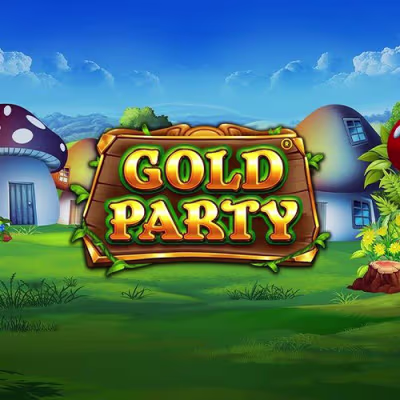 El logo de la Gold Party Maquina Tragamonedas
