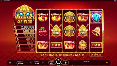 El logo de la 9 Masks of Fire Maquina Tragamonedas