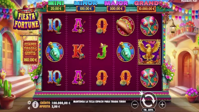 El logo de la Fiesta Fortune Maquina Tragamonedas