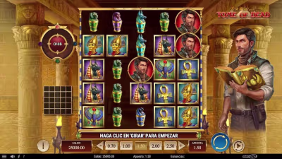 El logo de la Rich Wilde and the Tome of Dead Maquina Tragamonedas