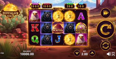El logo de la Buffalo ’s Sun 3 Maquina Tragamonedas