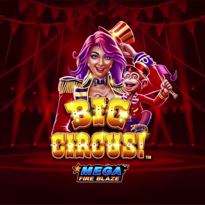 El logo de la Mega Fire Blaze: Big Circus Maquina Tragamonedas