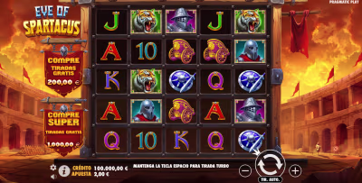 El logo de la Eye of Spartacus Maquina Tragamonedas