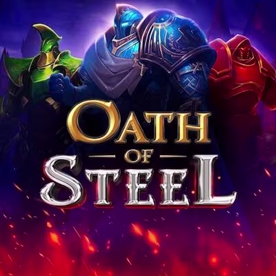 El logo de la Oath of Steel Maquina Tragamonedas