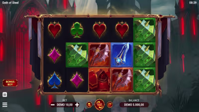 El logo de la Oath of Steel Maquina Tragamonedas