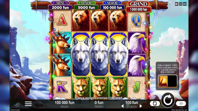 El logo de la Winter Thunder Maquina Tragamonedas