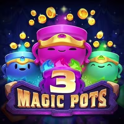 El logo de la 3 Magic Pots Maquina Tragamonedas