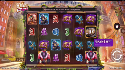 El logo de la Henry The Ape Maquina Tragamonedas