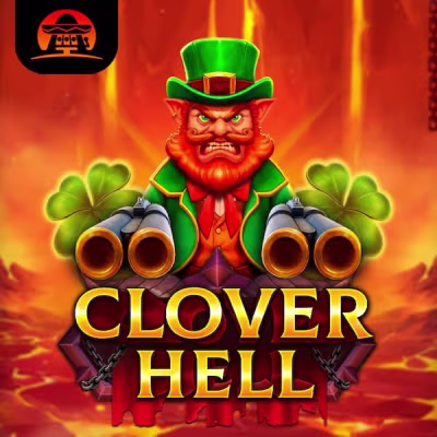 El logo de la Clover Hell Maquina Tragamonedas