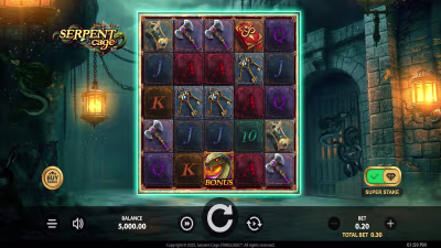 El logo de la Serpent Cage Maquina Tragamonedas