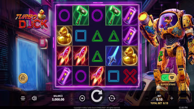 El logo de la Turbo Duck Maquina Tragamonedas