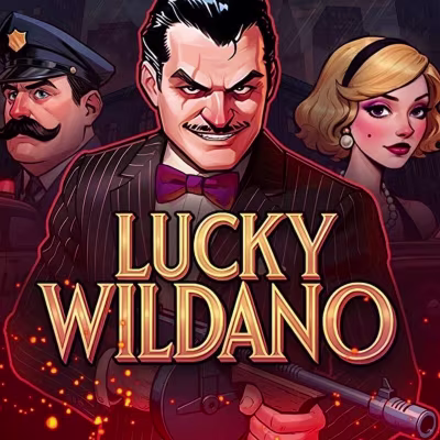 El logo de la Lucky Wildano Maquina Tragamonedas