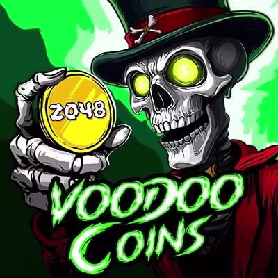 El logo de la Voodoo Coins Maquina Tragamonedas