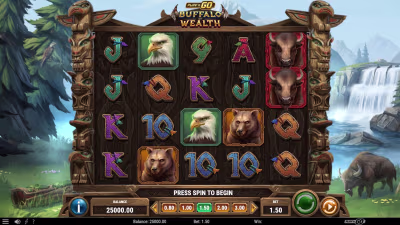 El logo de la Buffalo of Wealth Maquina Tragamonedas