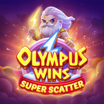 El logo de la Olympus Wins Super Scatter Maquina Tragamonedas
