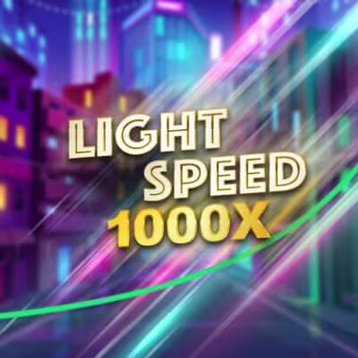 El logo de la Lightspeed 1000 x Maquina Tragamonedas