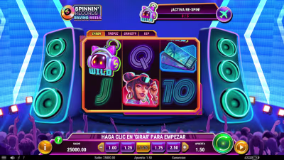 El logo de la Spinnin’ Records Raving Reels Maquina Tragamonedas
