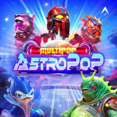 El logo de la AstroPop Maquina Tragamonedas