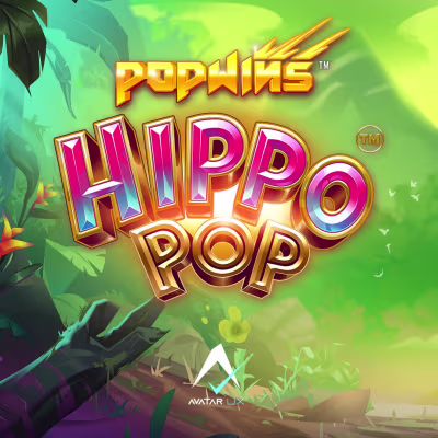 El logo de la Hippo Pop Maquina Tragamonedas