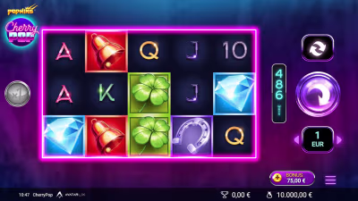 El logo de la Cherry Pop Maquina Tragamonedas