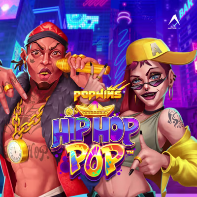 El logo de la Hip Hop Pop Maquina Tragamonedas