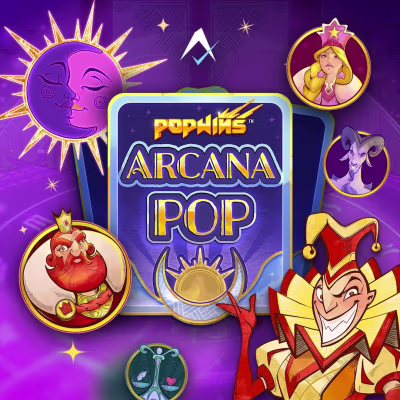 El logo de la Arcana Pop Maquina Tragamonedas