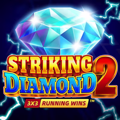 El logo de la Striking Diamond 2: Running Wins Maquina Tragamonedas