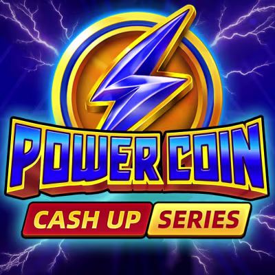 El logo de la Power Coin: Cash Up Maquina Tragamonedas