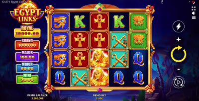 El logo de la Egypt Link: Running Wins Maquina Tragamonedas