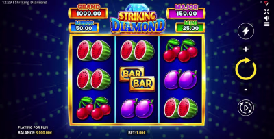 El logo de la Striking Diamond: Running Wins Maquina Tragamonedas