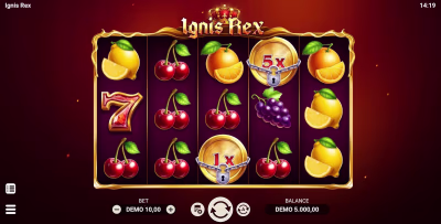 El logo de la Ignis Rex Maquina Tragamonedas