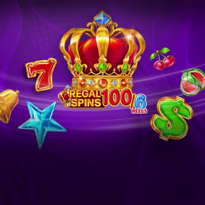 El logo de la Regal Spins 100/6 Maquina Tragamonedas