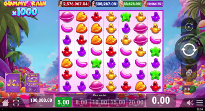 El logo de la Gummy Rain x1000 Maquina Tragamonedas