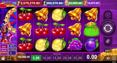 El logo de la Jester Bags 10 Maquina Tragamonedas