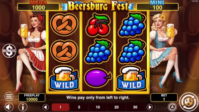 El logo de la Beersburg Fest Hold & Win Maquina Tragamonedas