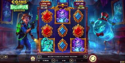 El logo de la Coins of Halloween – Hold & Win Maquina Tragamonedas