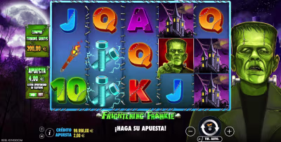 El logo de la Frightening Frankie Maquina Tragamonedas