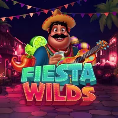 El logo de la Fiesta Wilds Maquina Tragamonedas