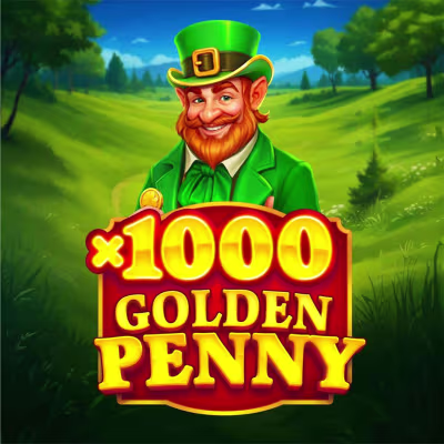 El logo de la Golden Penny x1000 Maquina Tragamonedas